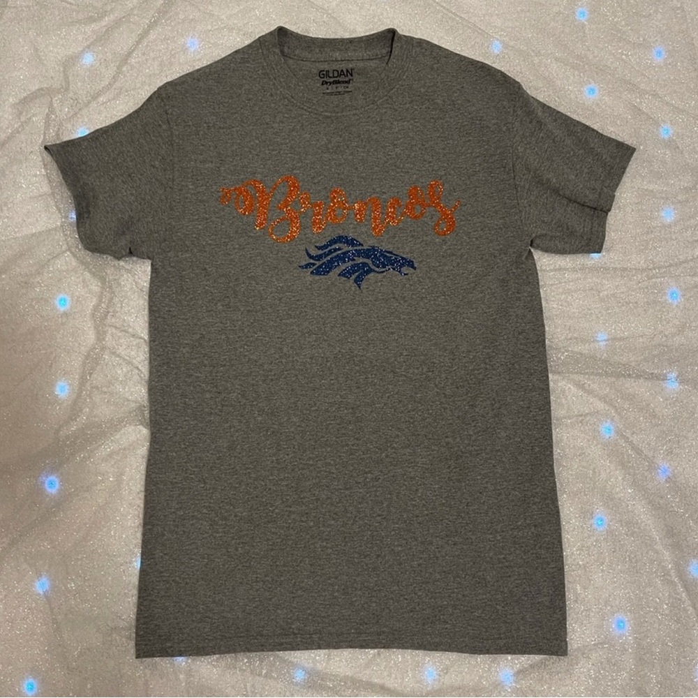 Denver Broncos glitter t shirt